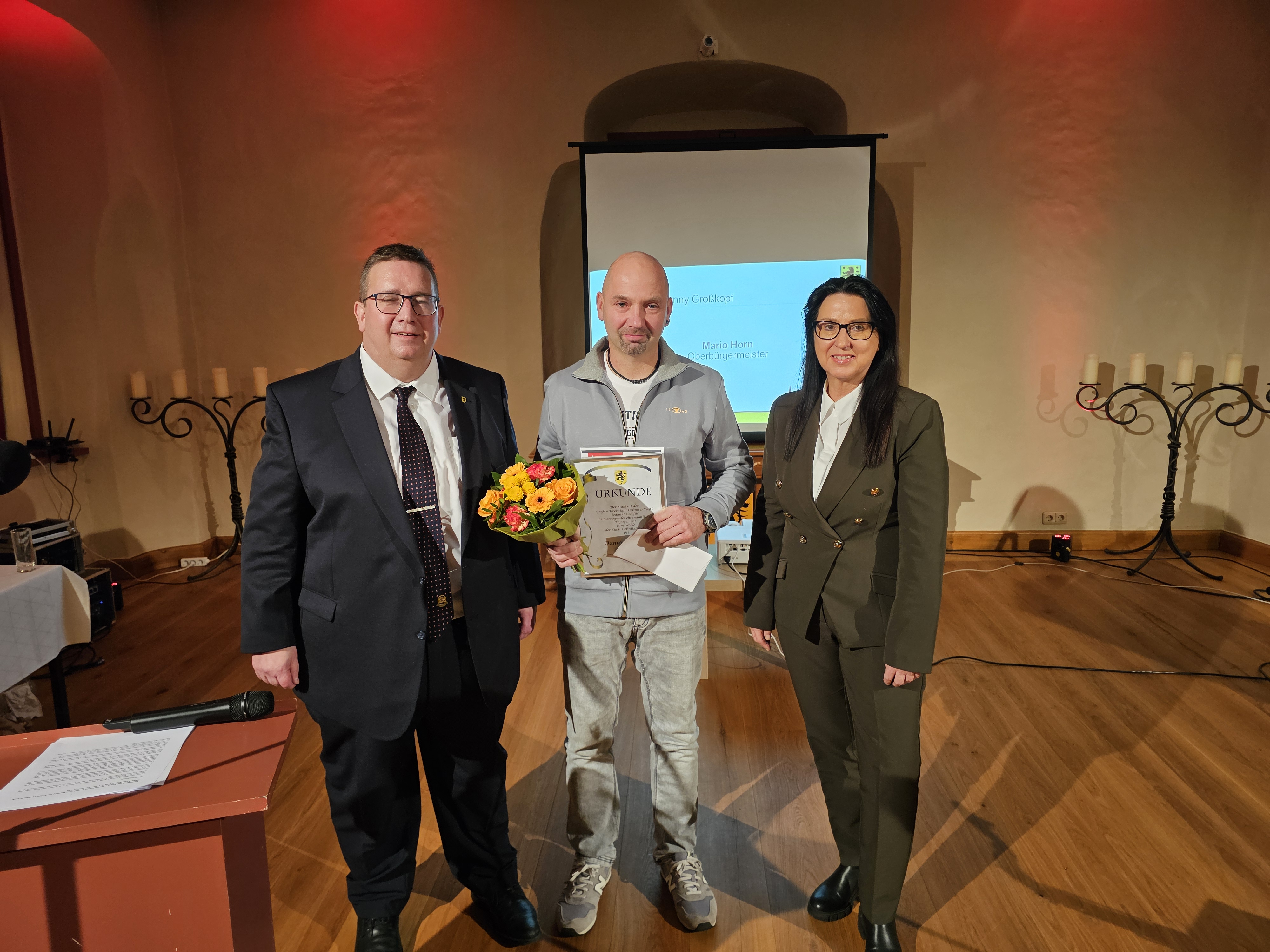 Danny Großkopf erhält den Bürgerpreis ... Danny Großkopf erhält den Bürgerpreis ...